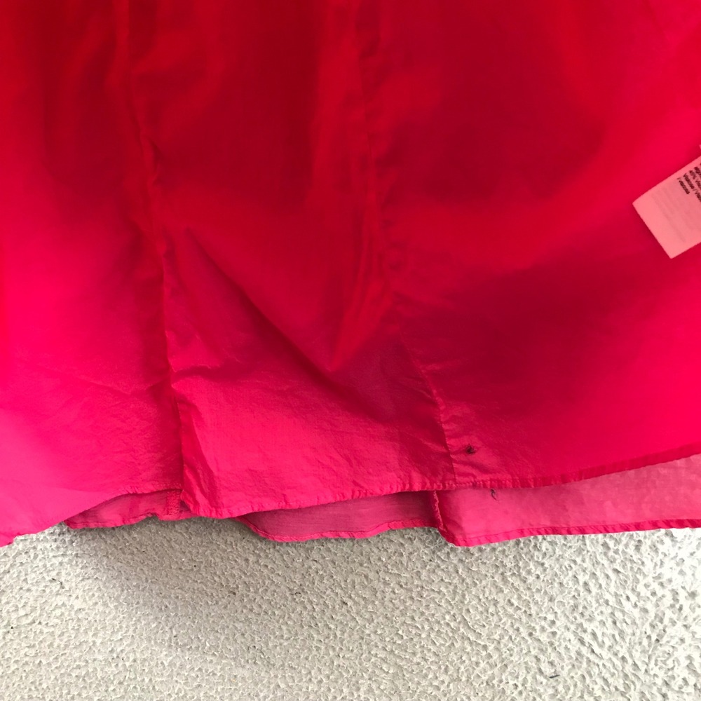 J. Crew Hot Pink Square Neck Smocked Bodice Tie Front Puff Sleeve Mini‎ Dress 6 - Picture 4 of 10